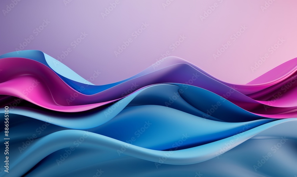 Fototapeta premium background with blue and purple gradient and spiral shape