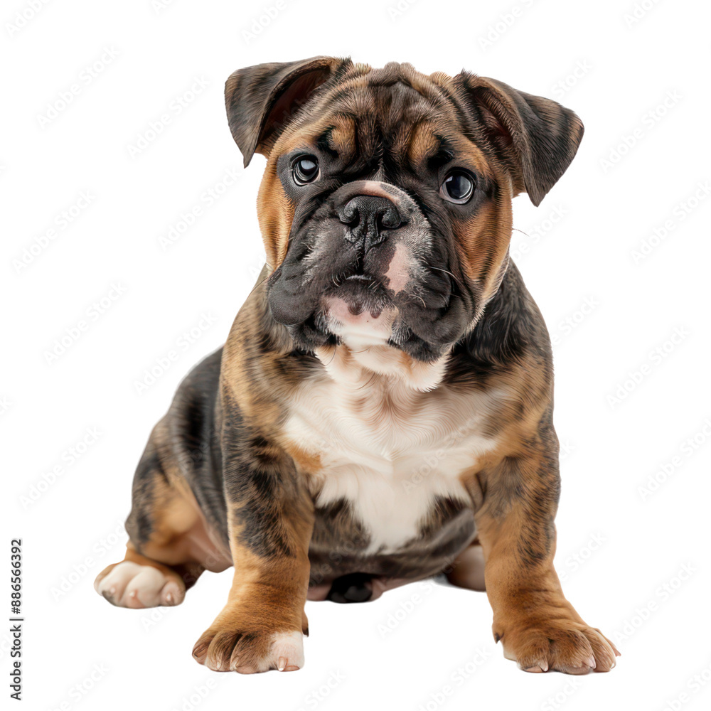 English bulldog on a transparent background English bulldog on a transparent background