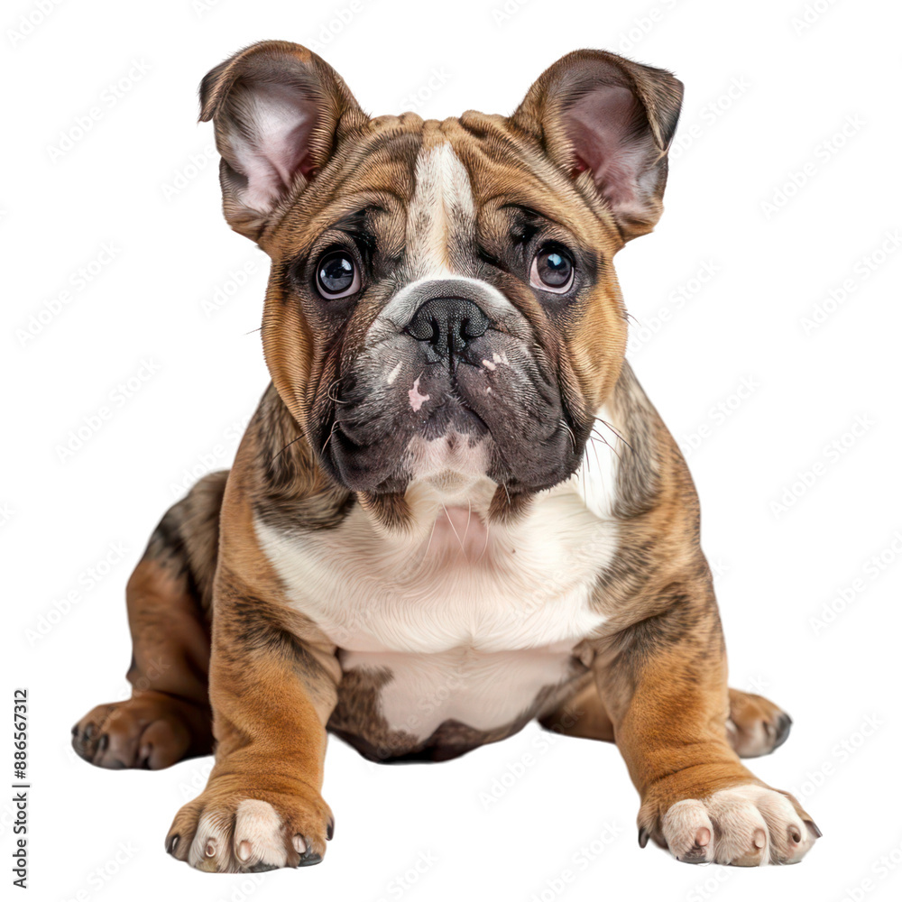 English bulldog on a transparent background English bulldog on a transparent background