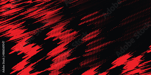 Grunge texture effect background. Distressed rough dark abstract textured. Black isolated on red. Graphic design element vintage style decoration concept grunge vector red black modern