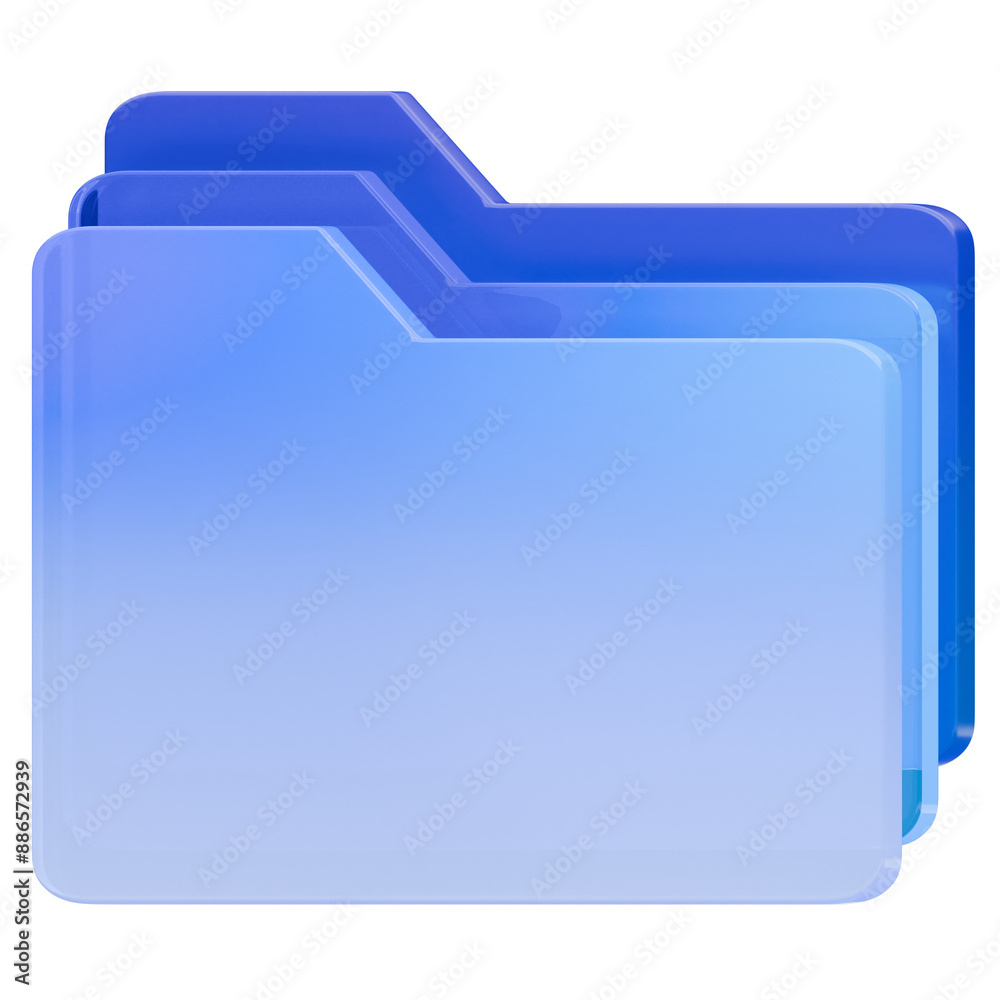 Folder financial report 3D illustration Folder financial report 3D illustration