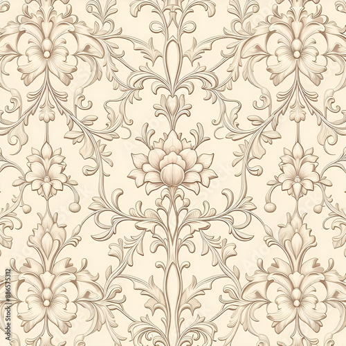 Wallpaper Mural seamless pattern with flowers
 Torontodigital.ca