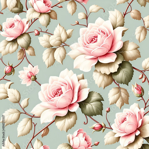 seamless pattern with flowers
