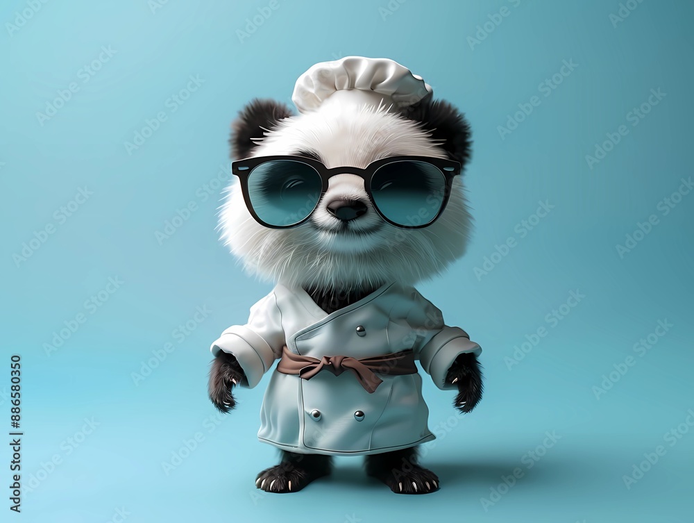 adorable panda like a chef adorable panda like a chef