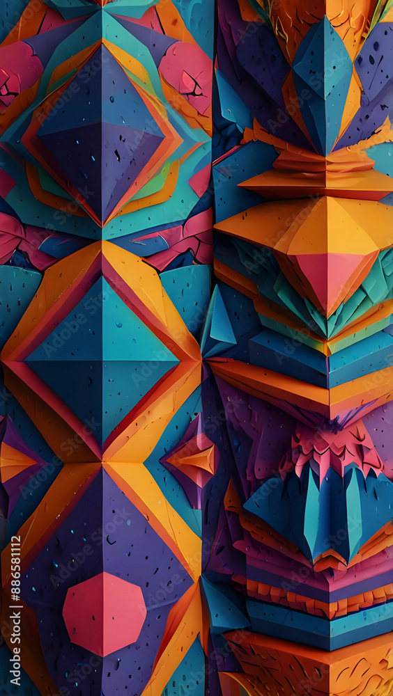 Trippy geometric colorful patterns Trippy geometric colorful patterns