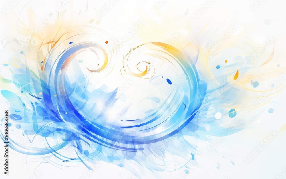 Abstract 3D vortex with swirling music notes, 3D background music, dynamic and unique Abstract 3D vortex with swirling music notes, 3D background music, dynamic and unique