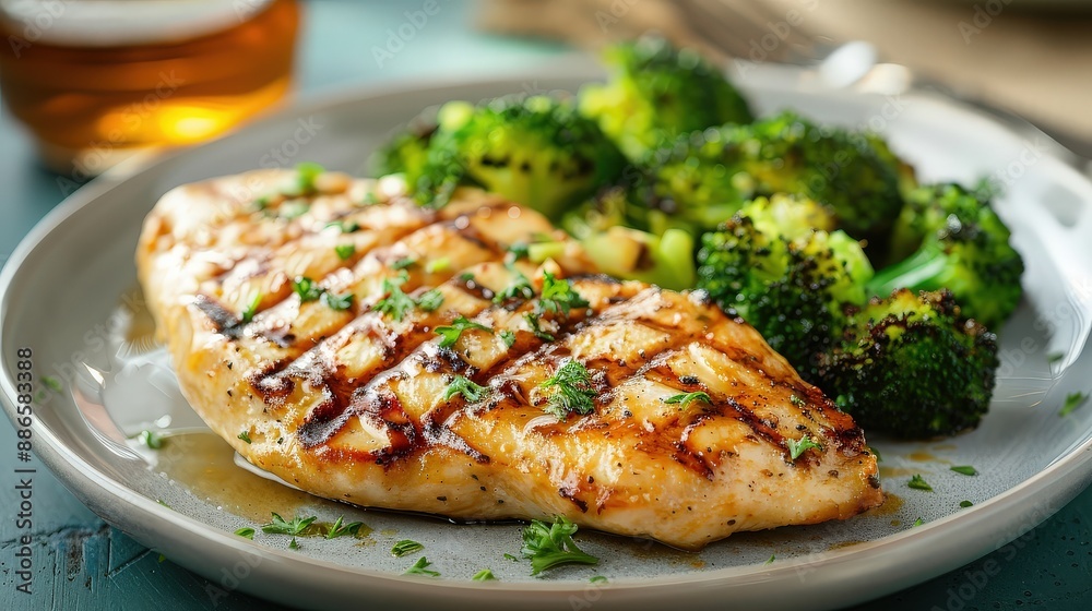Grilled Chicken Breast with Broccoli Grilled Chicken Breast with Broccoli