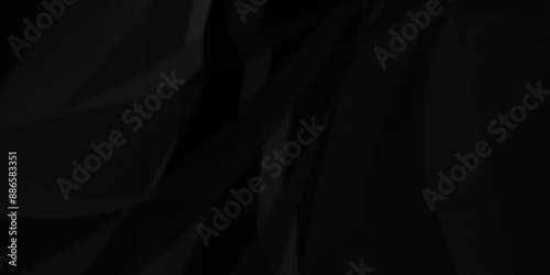 Abstract black crumpled paper background texture pattern overlay. wrinkled high resolution arts craft and Seamless black crumpled paper wrapper backdrop texture.	
