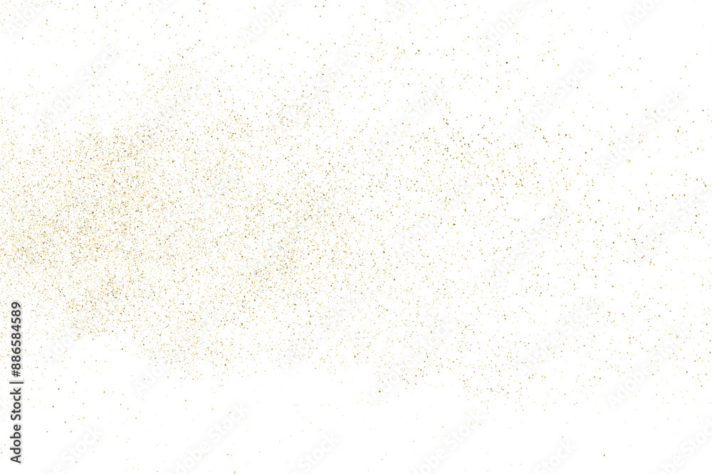 Gold vector texture on white background. Light golden pattern. Old paper surface. Yellow confetti illustration backdrop. Design element. EPS 10.