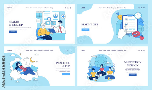 Health Prevention. Flat Vector Illustration