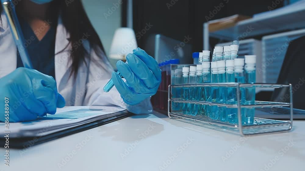 chemist,scientist hand dropping chemical liquid into test tube, science research and development concept chemist,scientist hand dropping chemical liquid into test tube, science research and development concept