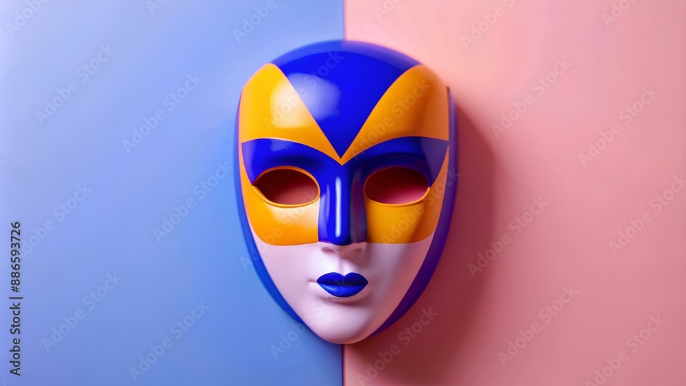 Flat design: mask Flat design: mask
