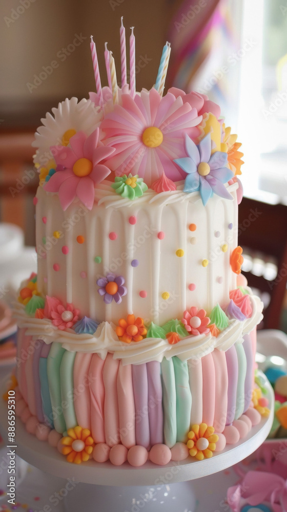 Birthday Cake with Candles Birthday Cake with Candles