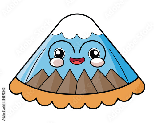  Mount Kilimanjaro Vector Illustration - Cartoons, Clipart, and Line Art Design for Microstock, Stunning Mount Kilimanjaro vector illustration, perfect for cartoons, clipart, and line art designs.k