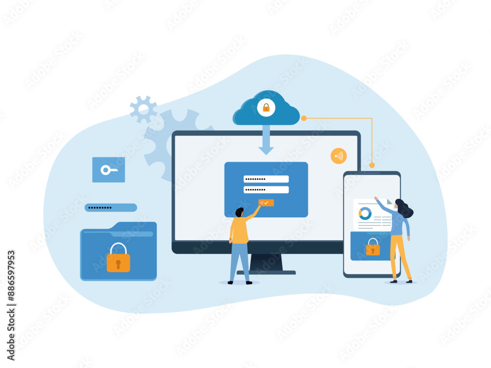 Cyber Security Vector Template Cyber Security Vector Template