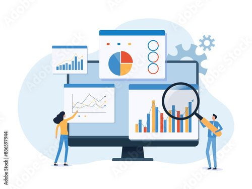 seo statistics vector