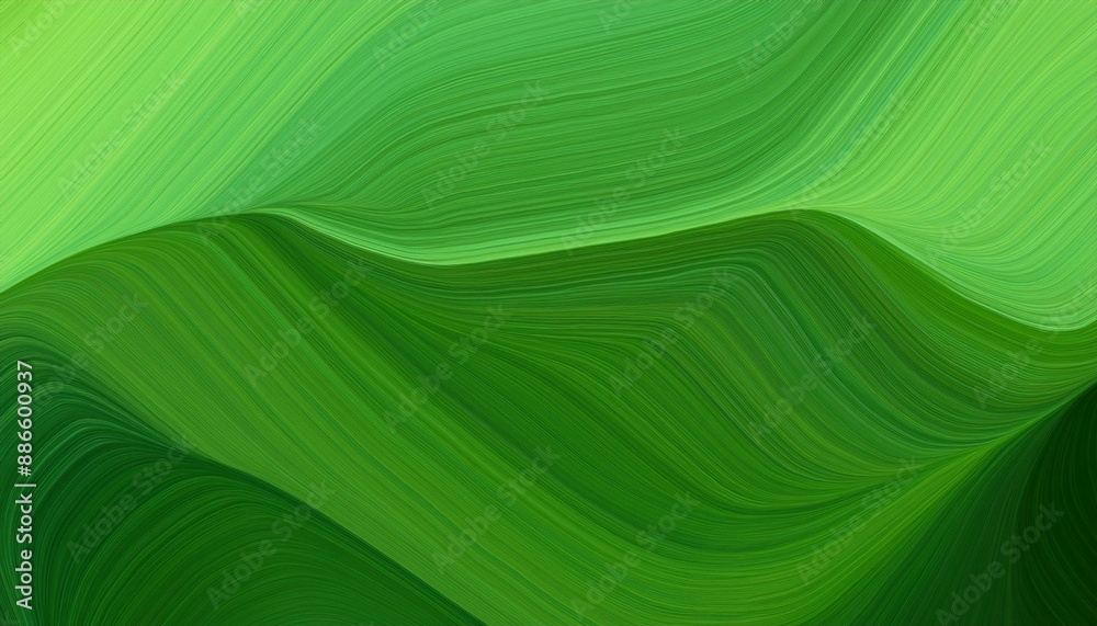 horizontal banner with waves. abstract waves design with forest green, pastel green and very dark green color horizontal banner with waves. abstract waves design with forest green, pastel green and very dark green color