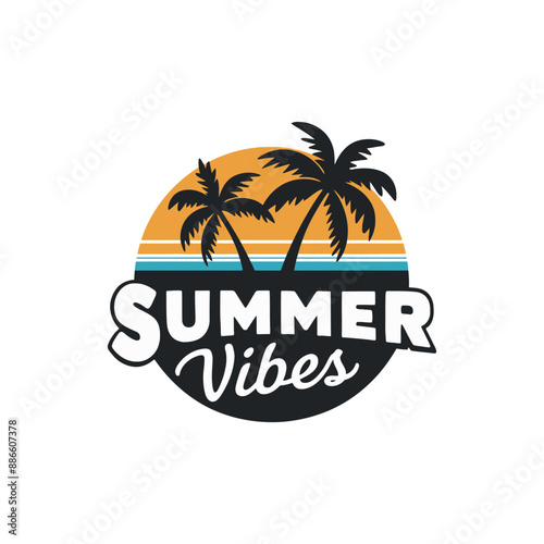 Summer Vibes Typography Design and Free Vector