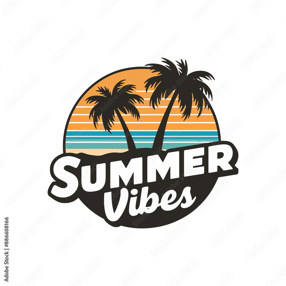 Summer Vibes Typography Design and Free Vector