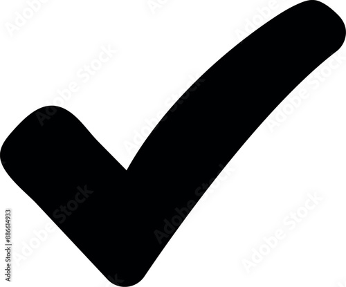 check mark vector icon. ok choose illustration white background. correct isolated symbol.
