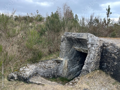 entrance to bunkers from World War 2