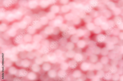 Abstract background of blurred pink pearls. 