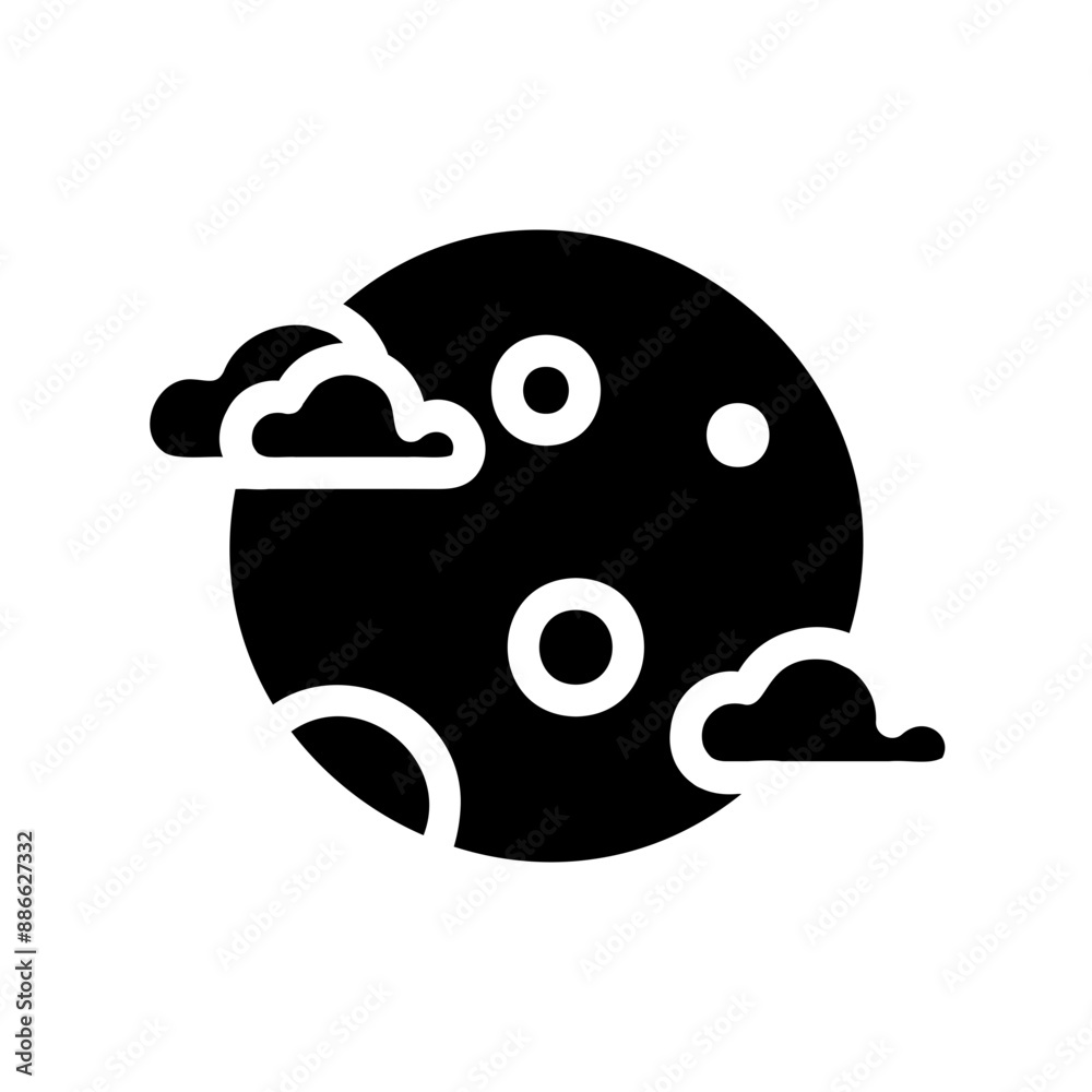 Moon Phase Weather Fill Icon - Minimal, Clean and Elegant interface icon, Suitable for Web, UI and Mobile Application Moon Phase Weather Fill Icon - Minimal, Clean and Elegant interface icon, Suitable for Web, UI and Mobile Application