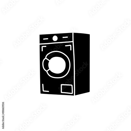 washing machine silhouette icon