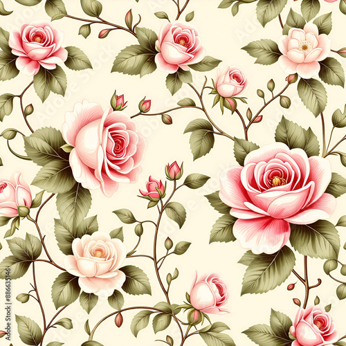 seamless pattern with flowers
