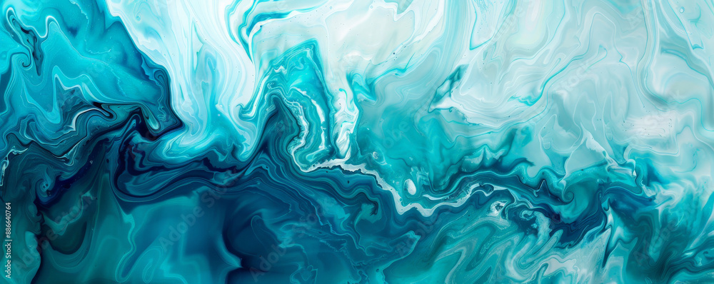 Abstract fluid art background with cool, calming shades of blue and turquoise, flowing together to create a serene, water-like effect with smooth transitions and ripples. Abstract fluid art background with cool, calming shades of blue and turquoise, flowing together to create a serene, water-like effect with smooth transitions and ripples.
