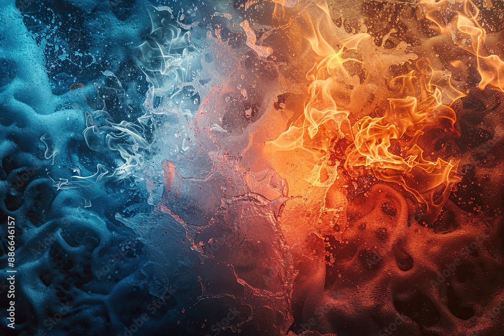Generative ai on theme of beautiful texture water and fire for design natural abstract background Generative ai on theme of beautiful texture water and fire for design natural abstract background