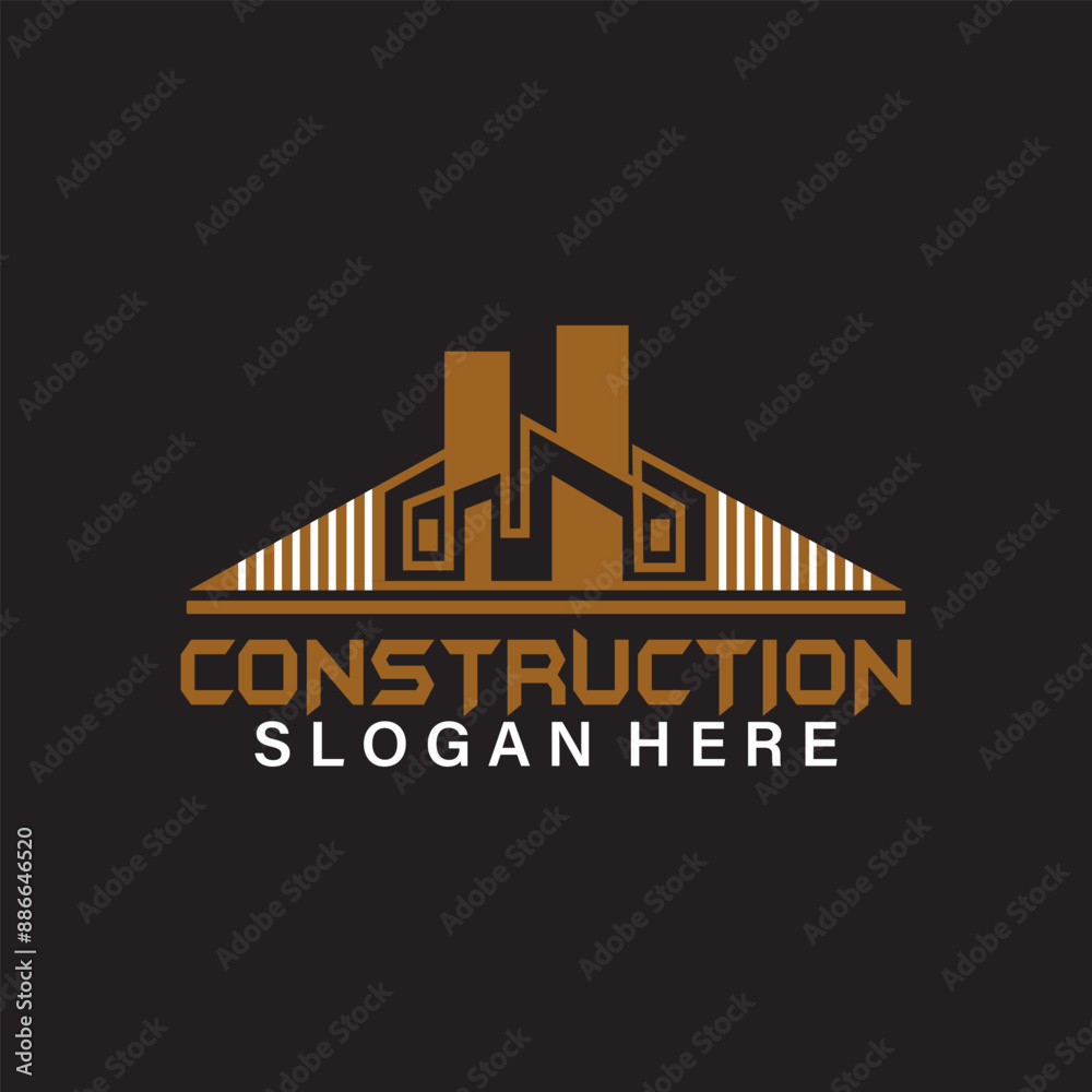 Fototapeta premium Construction Logo design unique new free Graphics for Logo royalty free images for your company 