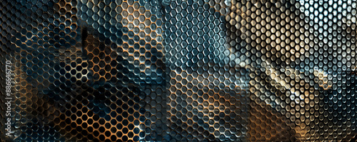 Metallic hemlock color background with a fine, mesh texture, creating an intricate and industrial appearance with tiny, interlocking patterns.