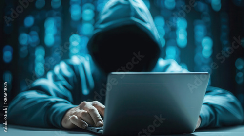 Wallpaper Mural Hacker breaking into a financial system, cyber security, banking fraud Torontodigital.ca