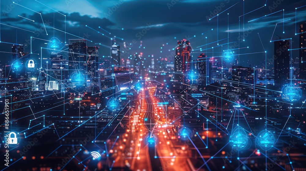 Fototapeta premium IoT concept image