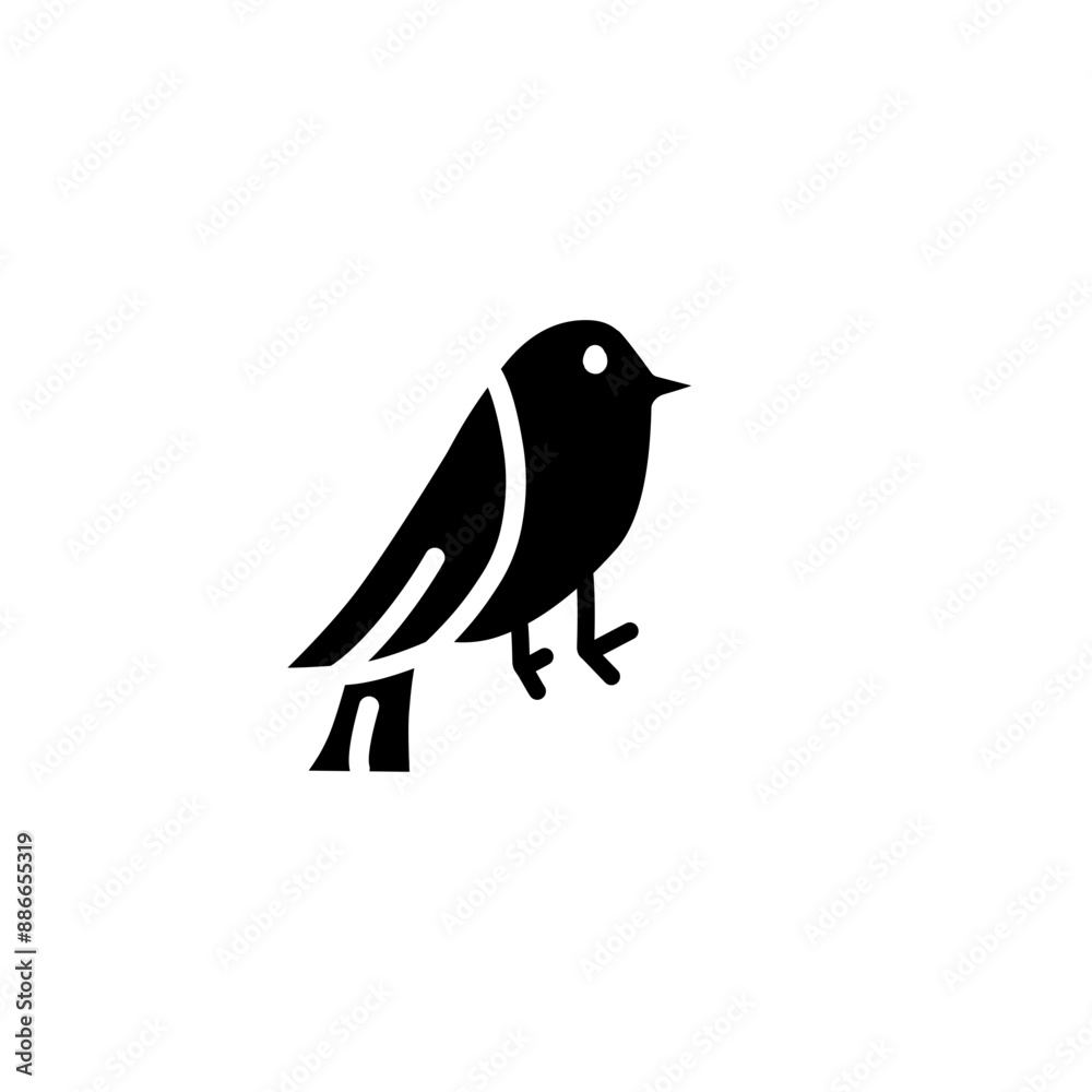 Obraz premium bird silhouette icon