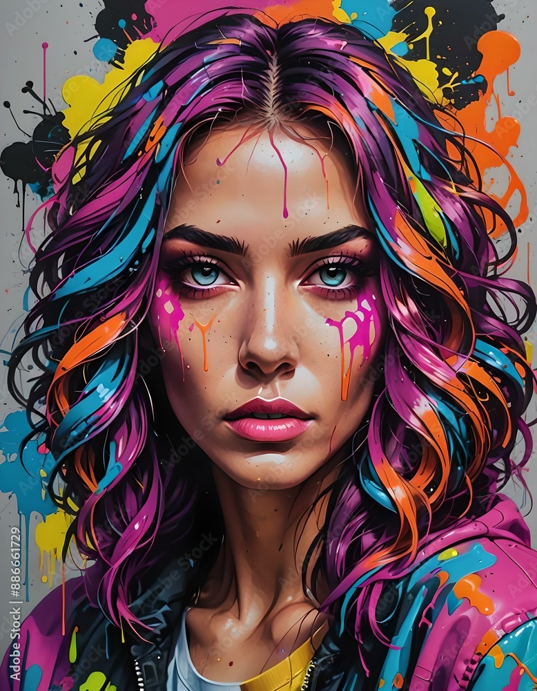 Nepn Art, ritratto artistico di donna