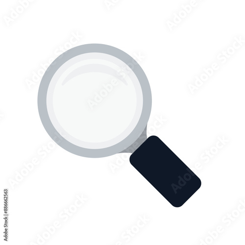 Magnifying Glass Tilted Left emoji symbol vector illustration