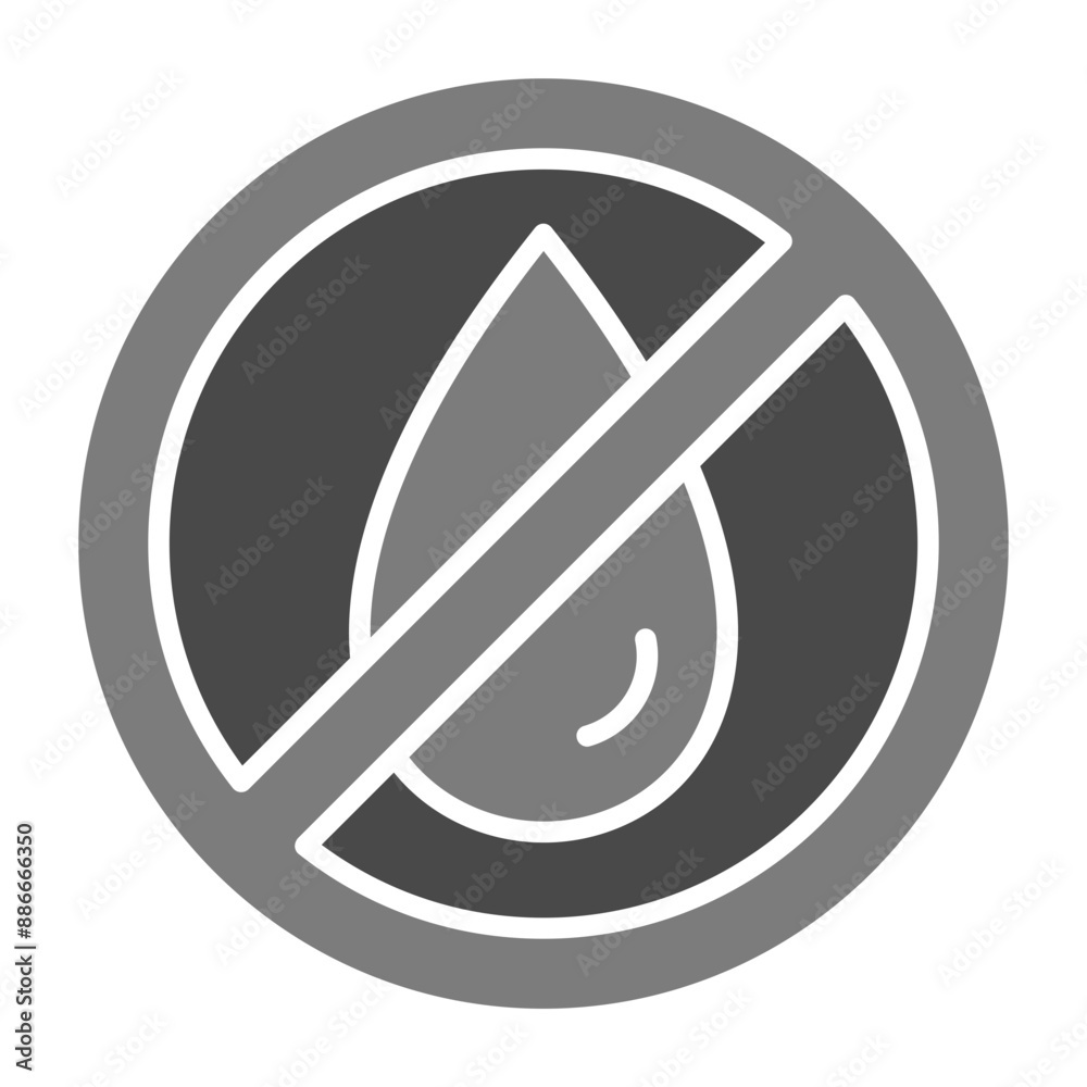 No Water Icon No Water Icon