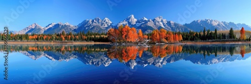 Autumn Reflection in the Grand Tetons