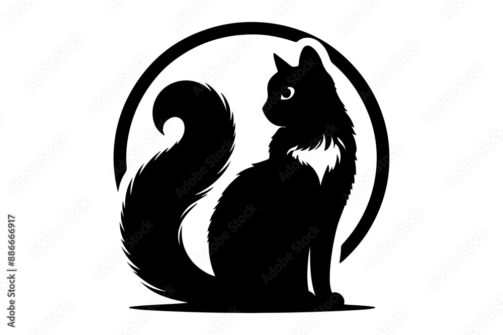 cat silhouette vector illustration cat silhouette vector illustration