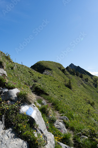 Bergwanderweg zum Oberbauenstock photo