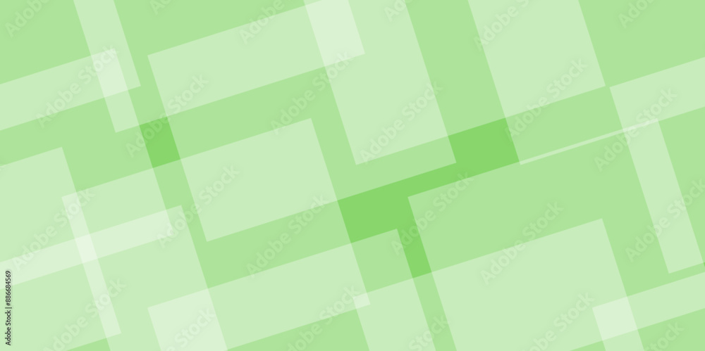 Obraz premium Abstract geometric green background. Beautiful modern geometric banner concept. Abstract geometric background. elegant banner green and white colors for website. green squares 