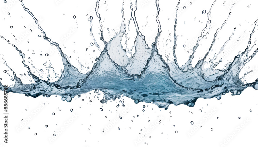 Water splash, liquid flowing in form of wave isolated on a transparent background, png. Isolated clean blue water wave splashed with splashes. Water splash, liquid flowing in form of wave isolated on a transparent background, png. Isolated clean blue water wave splashed with splashes.