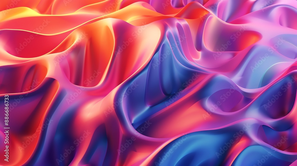 Obraz premium beautiful 3D wave close-up background