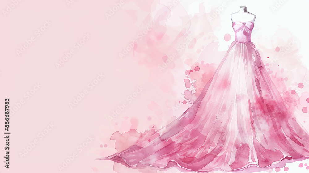 Pink wedding dress wallpaper background Pink wedding dress wallpaper background