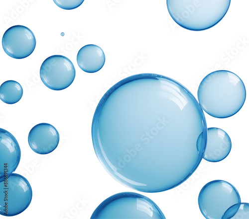 Bubbles background. Light blue suds of shampoo, bath, mousse, shaving. Soap bubbles on a transparent background. Bubbles PNG file no background