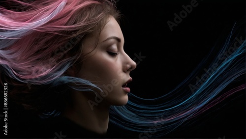 abstract digital art piece that appears to be