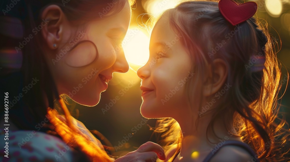Affection Child heart symbols to represent the love and affection shared between ...