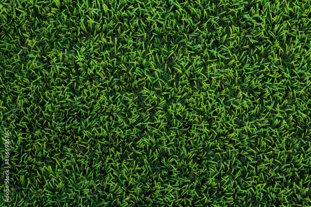 A green field of grass with a few brown spots A green field of grass with a few brown spots